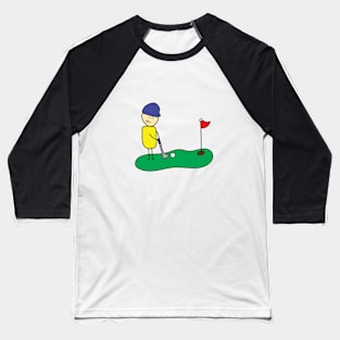 cute boy playing golf Baseball T-Shirt